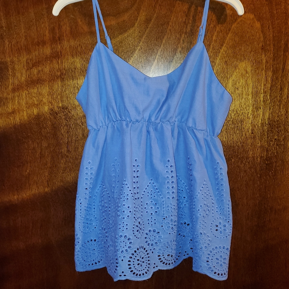 Rue 21 blue tank top with adjustable straps.
